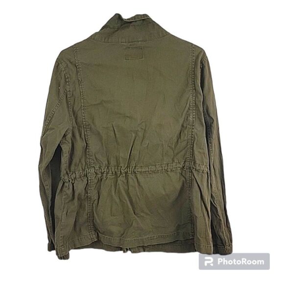Old Navy Zip Up Cargo Jacket Green- Size Large - Picture 2 of 5